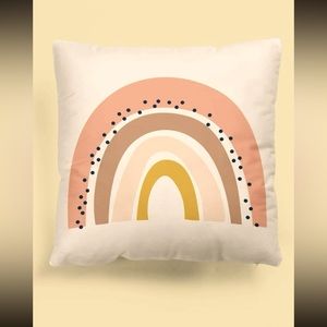 Boho Rainbow Pillow Cover